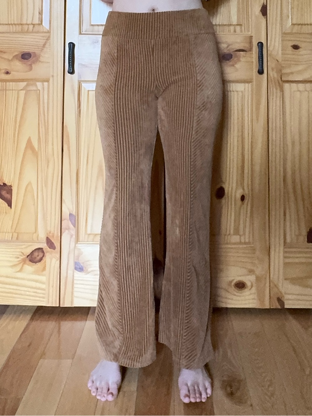 No Boundaries Tan Wide Leg Corduroy Pants